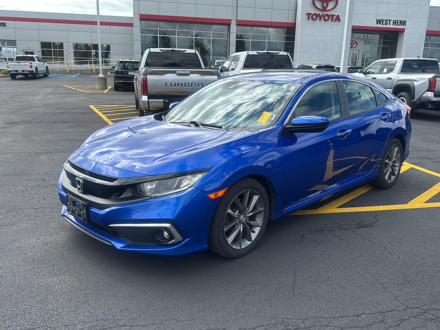 Used 2019 Aegean Blue Metallic Honda EX image 3