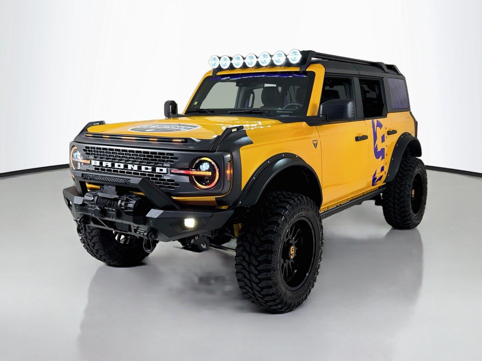 Used 2022 Cyber Orange Metallic Tricoat Ford Badlands | Custom Build for Joe Burrow Foundation image 63