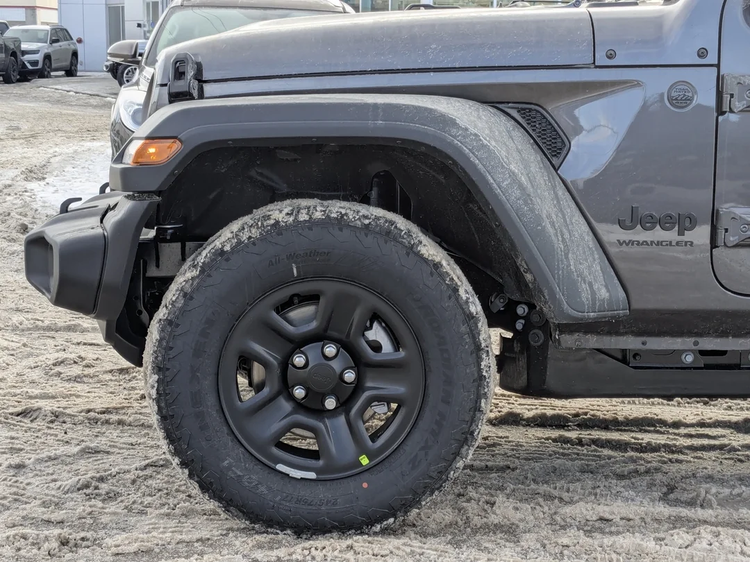 New 2026 Grey Jeep Sport - - 4x4 - 2.0L Turbo Engine - 12.3 Uconnect 5 Display - Black Freedom Hardtop & More! image 9