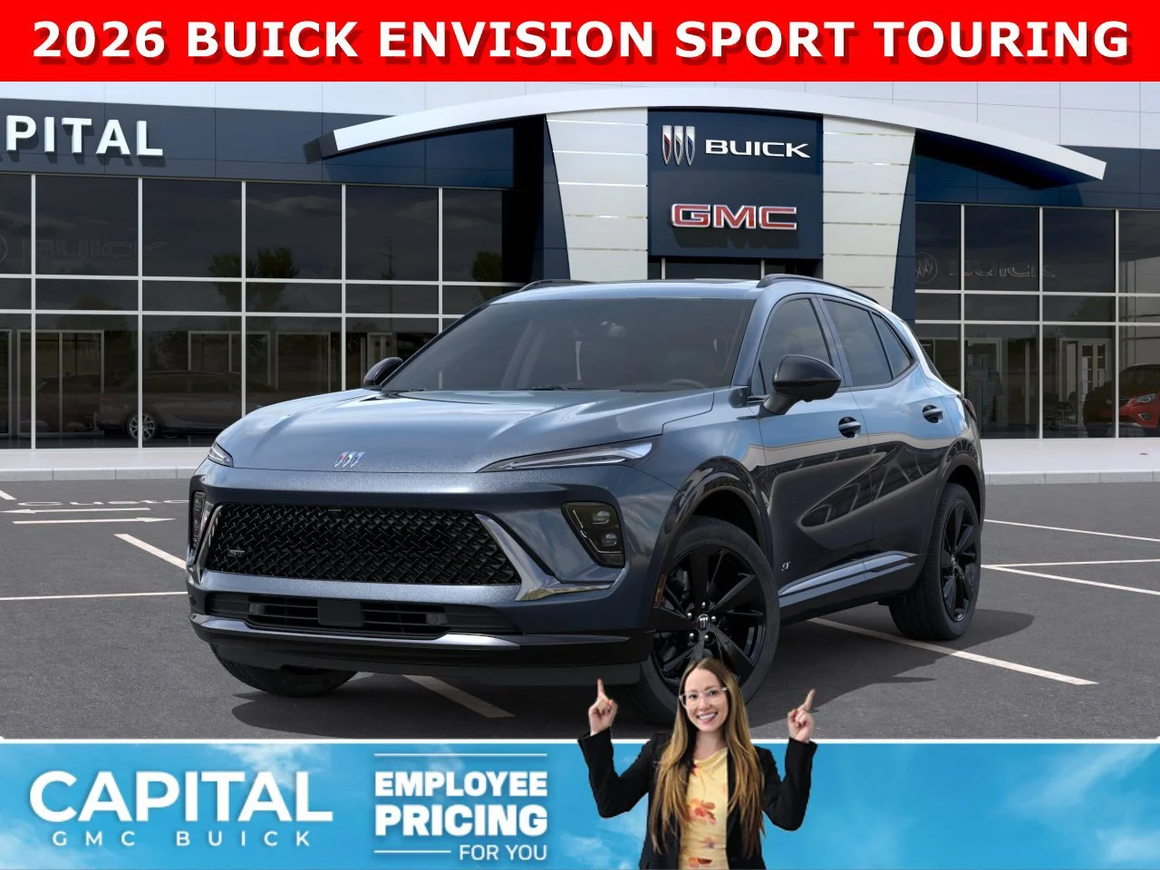 New 2026 QUARTZ BLUE METALLIC Buick Sport Touring image 1