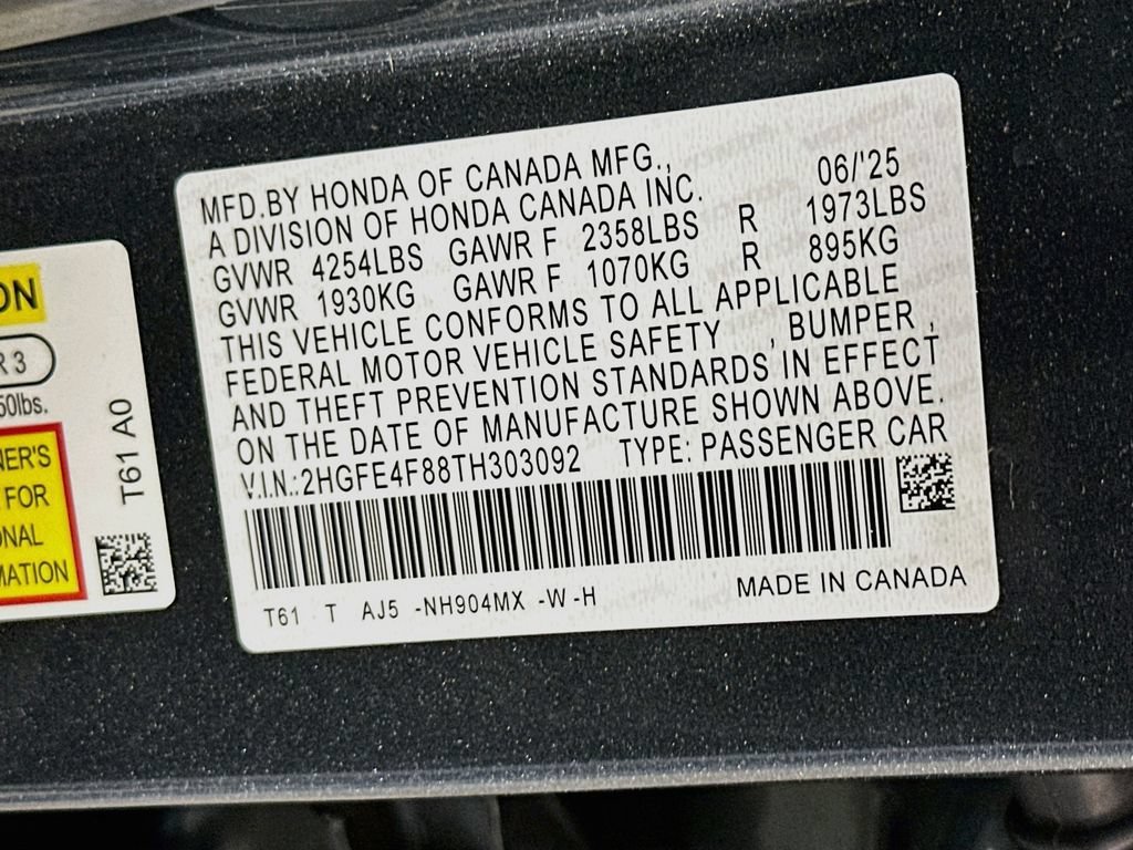 Certified Used 2026 Meteorite Gray Metallic Honda 2WD Sport Touring Hybrid image 68