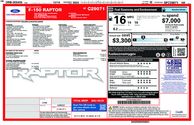 Used 2025 Black Ford Raptor image 23