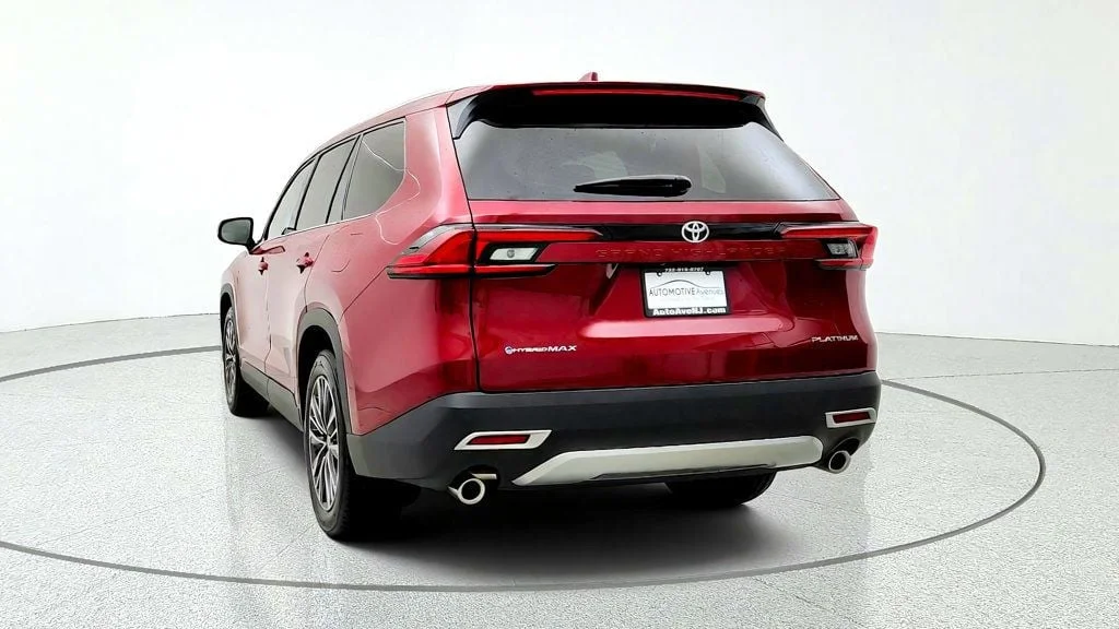 Used 2025 Ruby Flare Pearl Toyota Hybrid MAX Platinum AWD w/ Illuminated Cargo Sill image 6