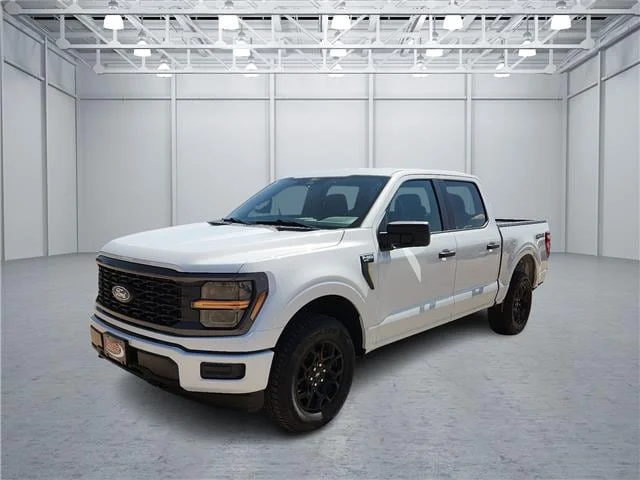 Used 2025 Space White MET Ford STX 4x4 SuperCrew Cab 5.5 ft. box 145 in. WB image 1