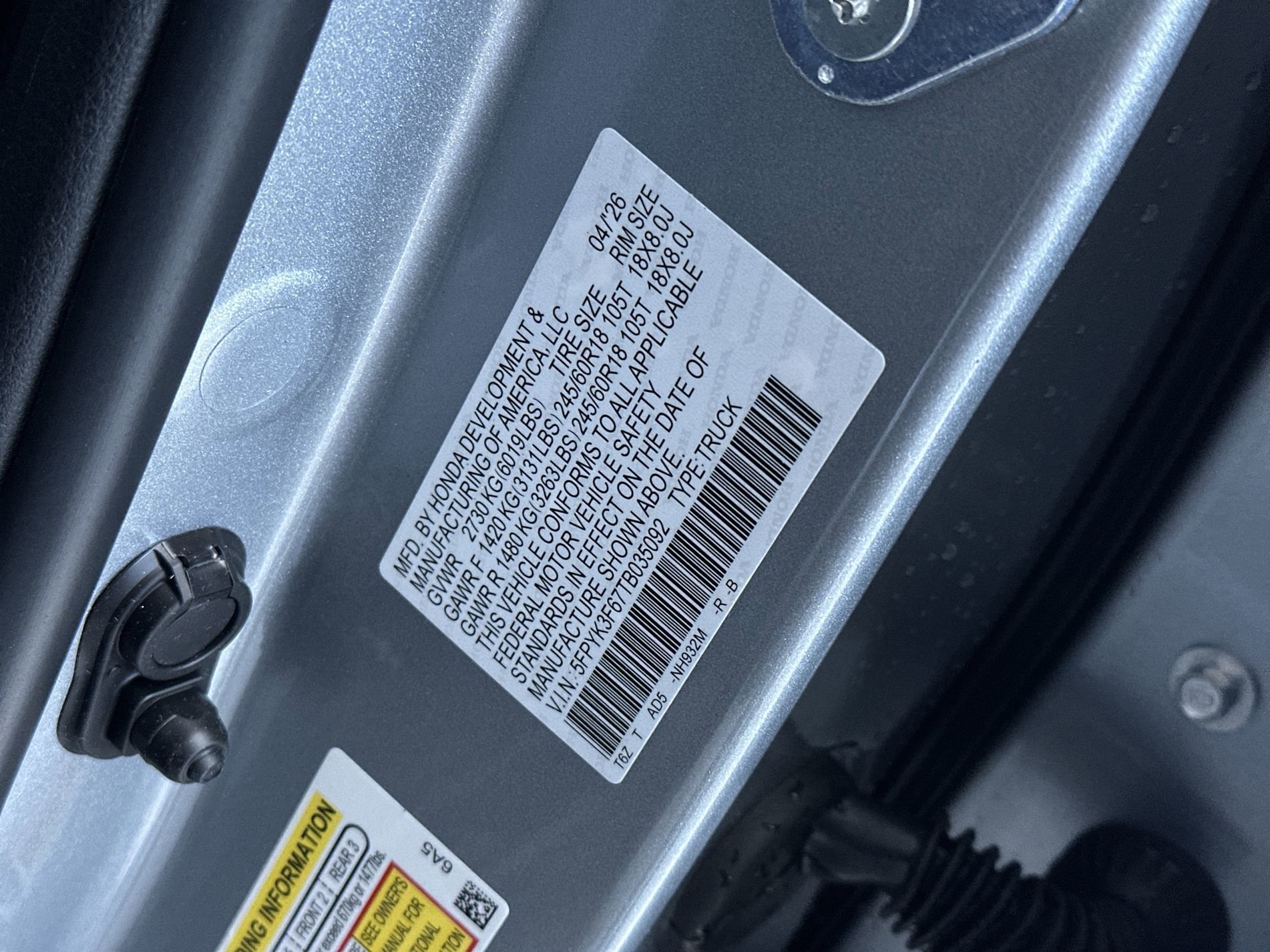 New 2026 Solar Silver Metallic Honda TrailSport image 13