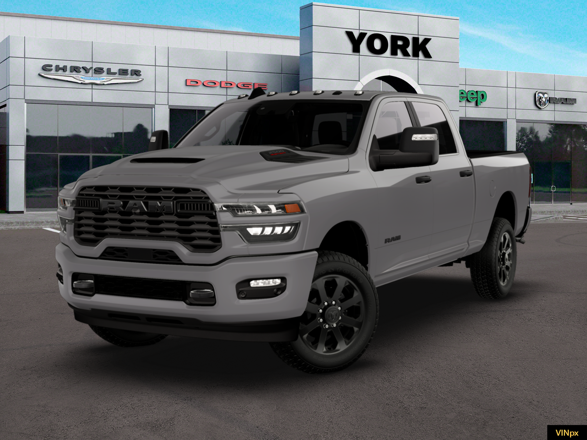 New 2026 Ceramic Gray Clear-Coat Exterior Paint RAM BIG HORN image 13