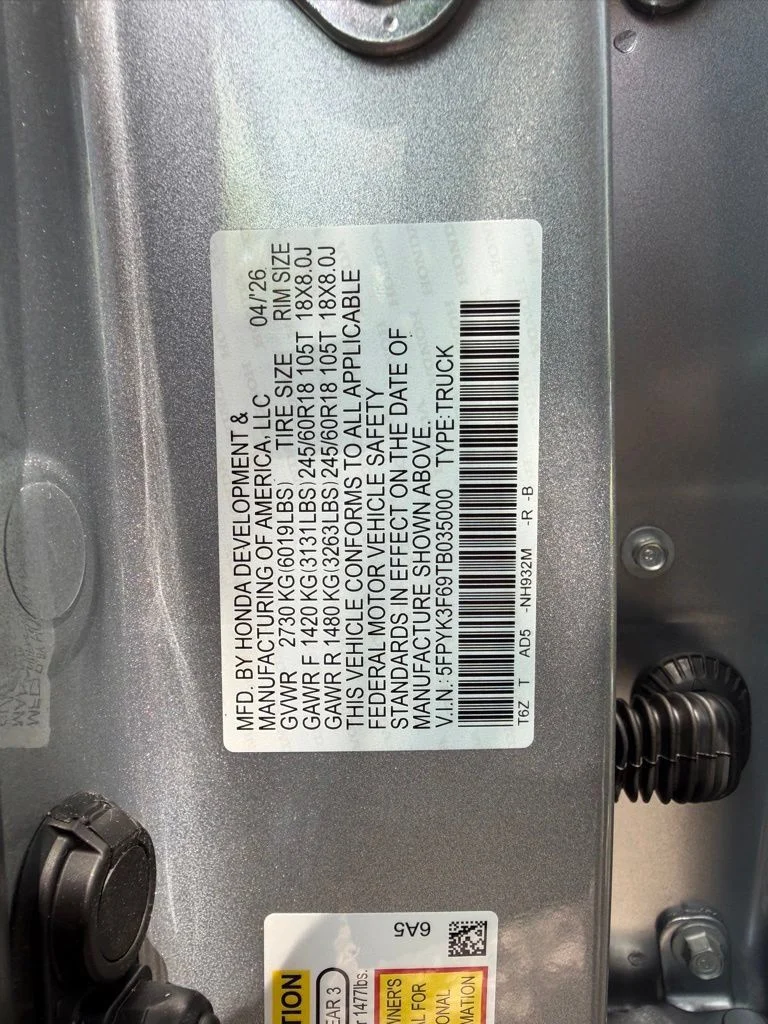New 2026 Solar Silver Metallic Honda TrailSport image 27