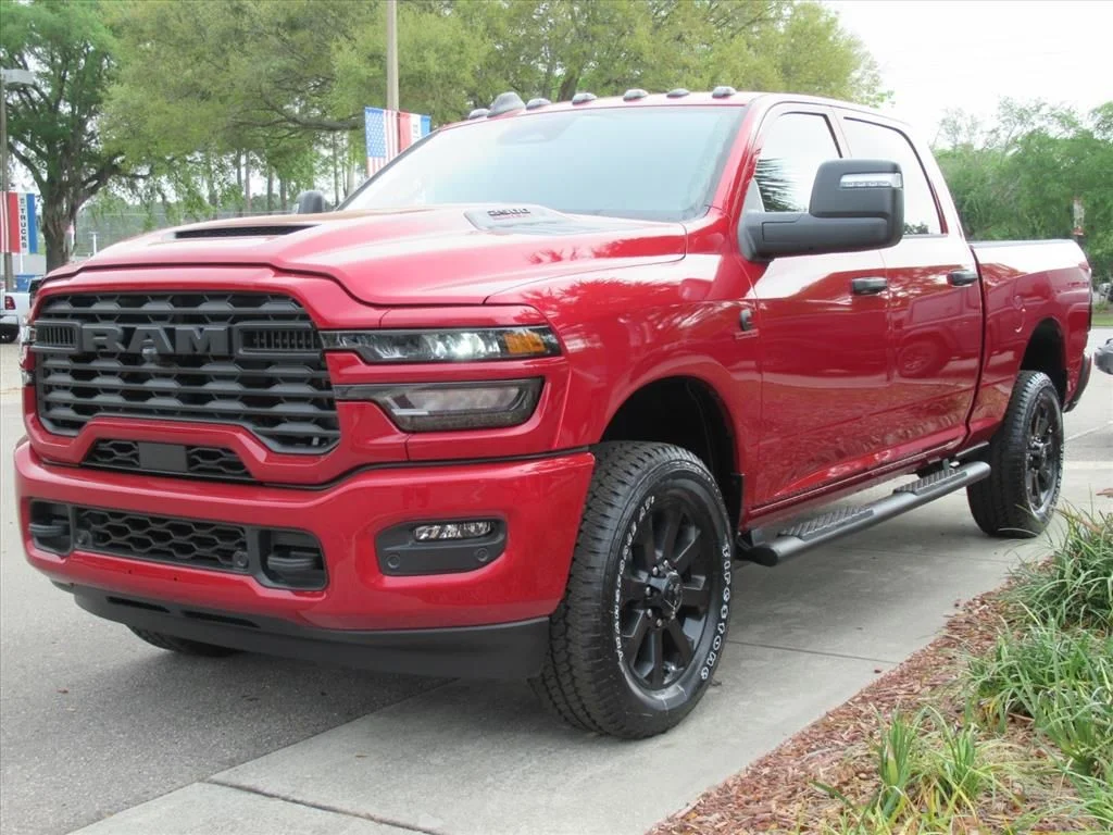 New 2026 Molten Red Pearl-Coat Exterior Paint RAM Black Express image 3