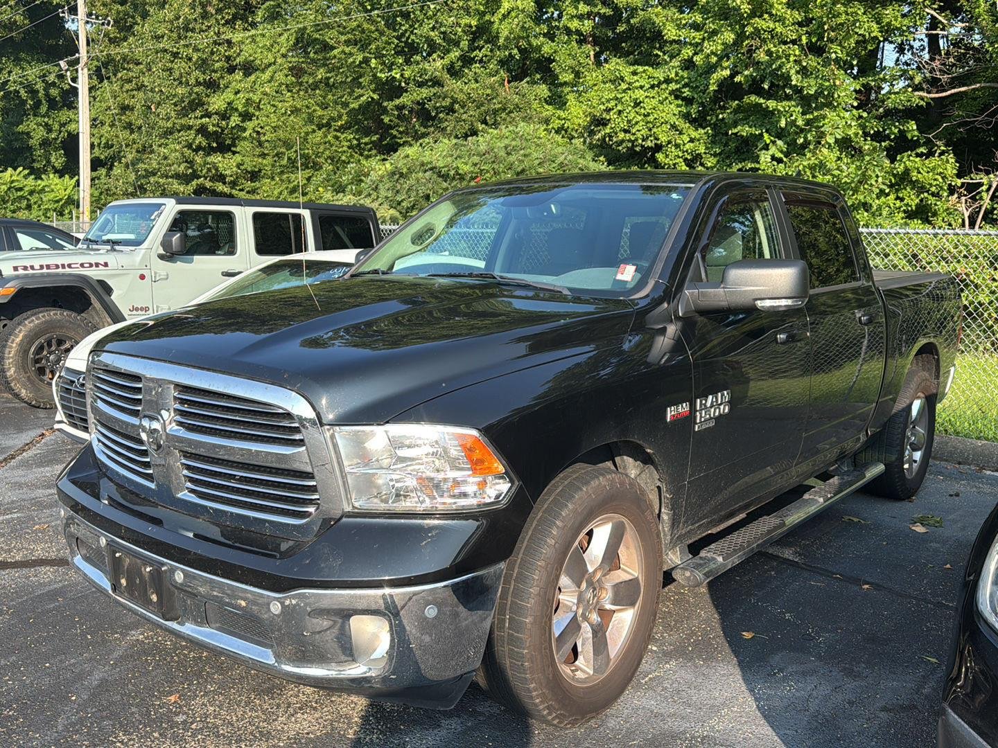 Used 2019 Diamond Black Crystal Pearlcoat Ram Big Horn image 3