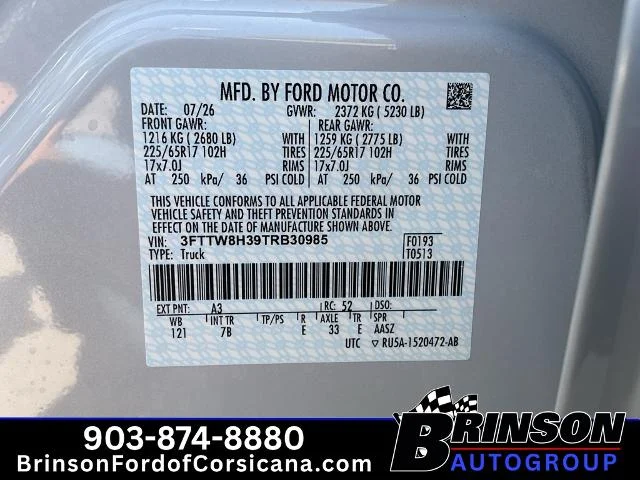 New 2026 Space White Metallic Ford XLT image 33