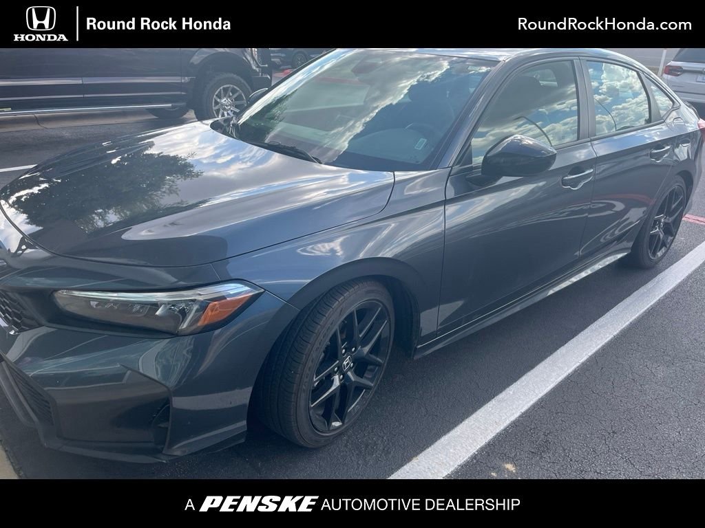 Certified Used 2025 Meteorite Gray Metallic Honda 4D SPORT image 1