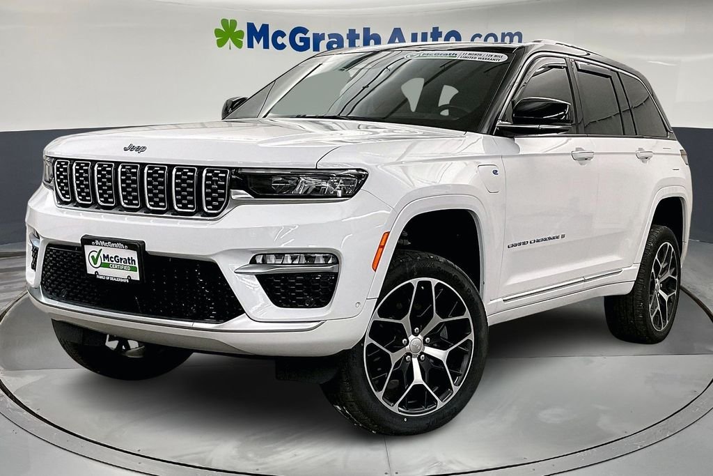 Certified 2022 Jeep Grand Cherokee Summit 4xe with VIN 1C4RJYE60N8756064 for sale in Iowa City, IA