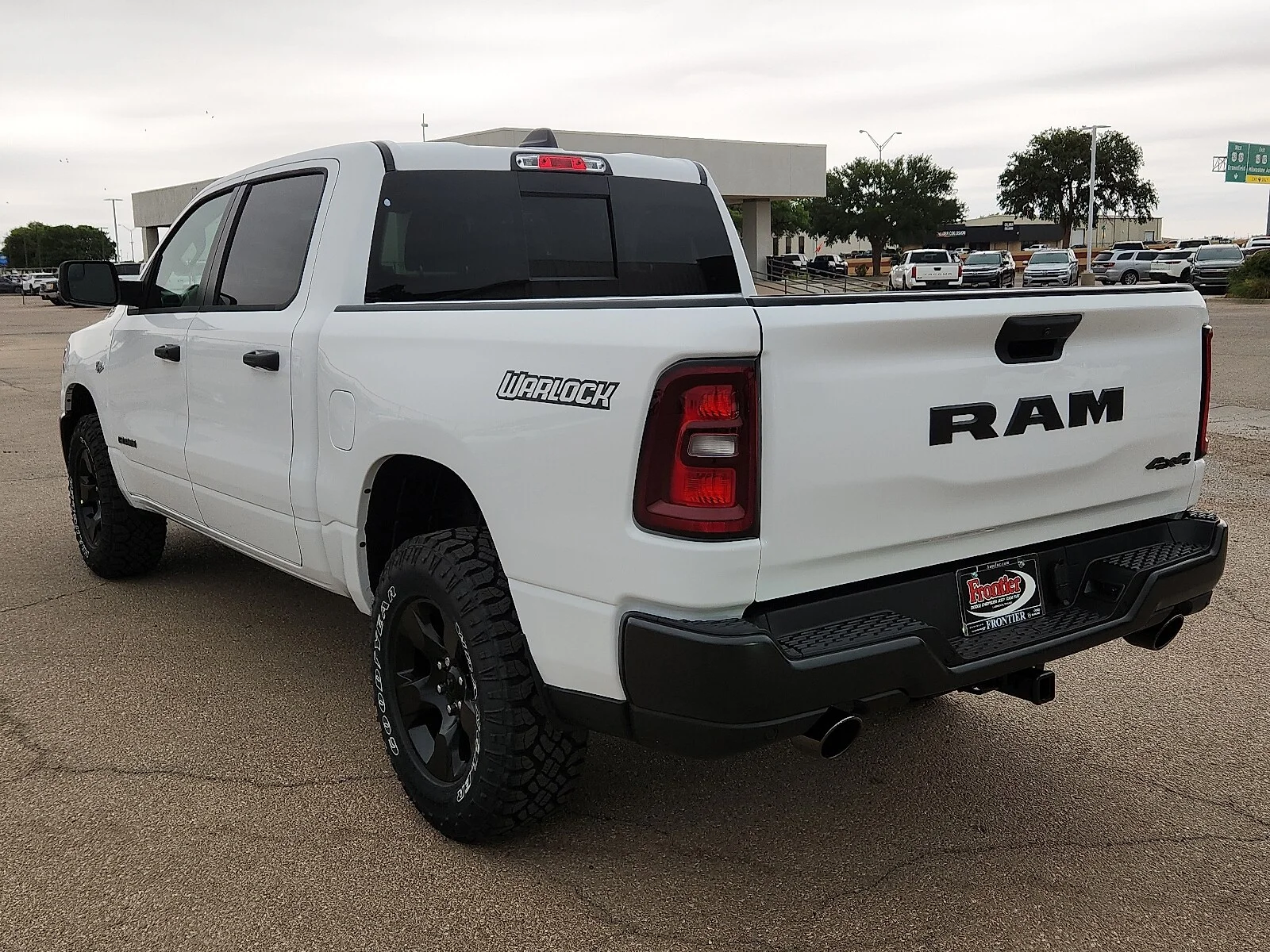 New 2026 Bright White Clear-Coat  Paint Ram WARLOCK CREW CAB 4X4 5
