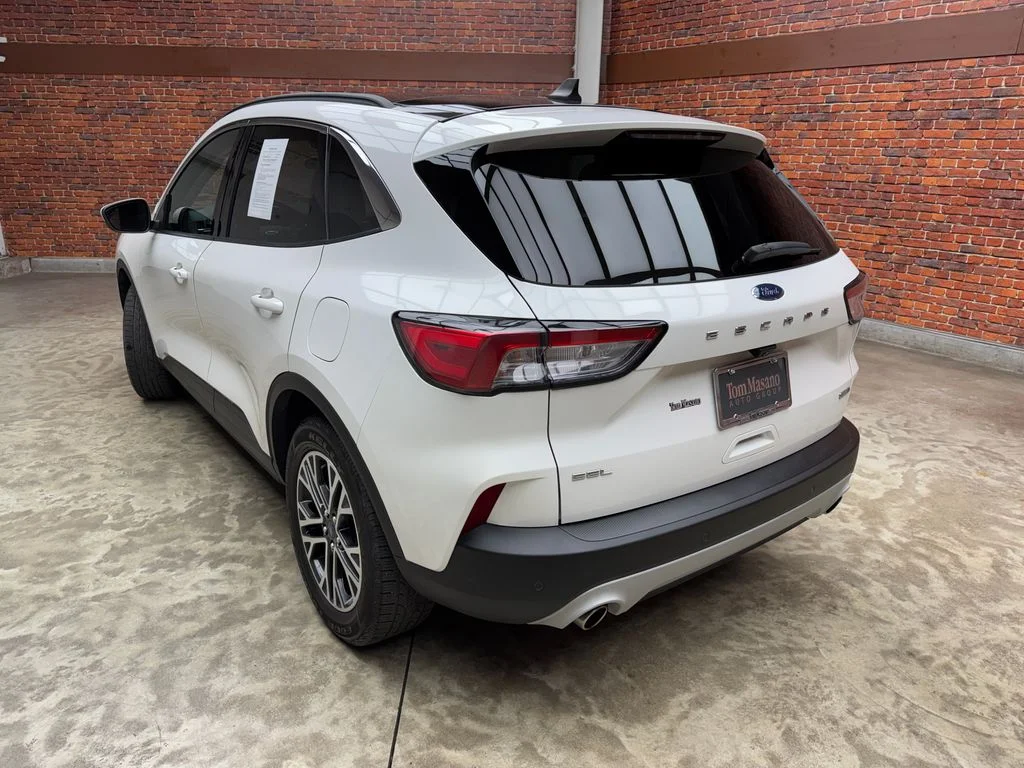 Certified Used 2020 White Metallic Ford SEL image 2