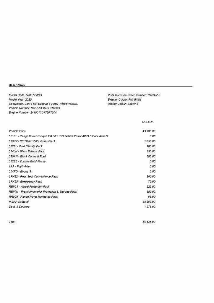 2025 LAND ROVER RANGE ROVER EVOQUE - Image 2