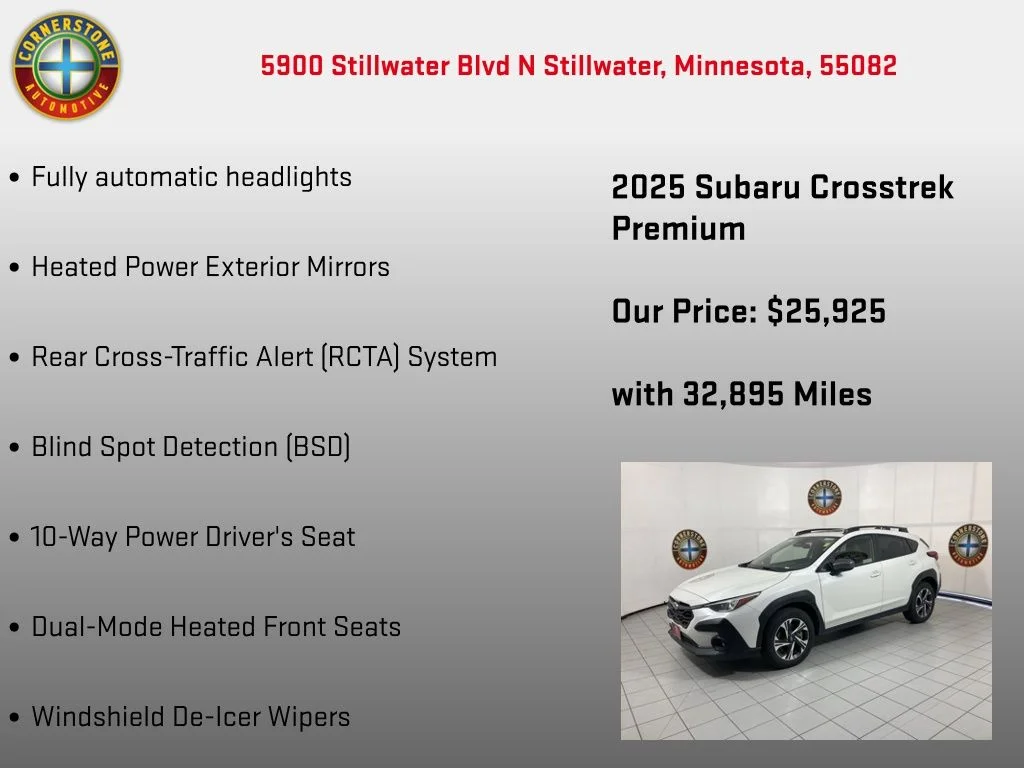 Used 2025 White Subaru Premium image 20