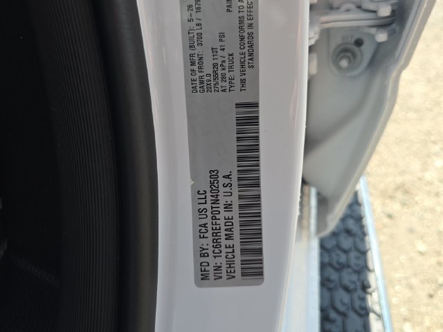 New 2026 Bright White Clear-Coat Exterior Paint RAM Big Horn/Lone Star image 29