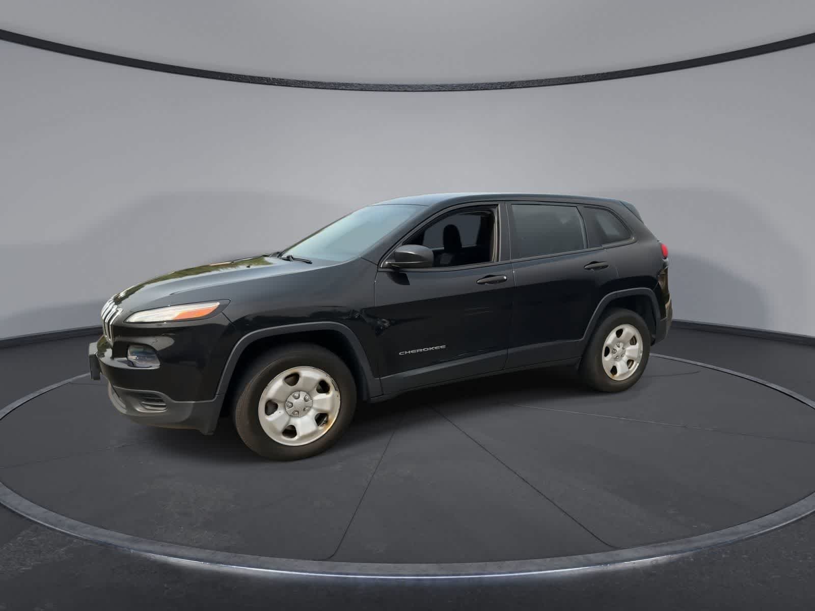 Used 2016 Brilliant Black Crystal Pearlcoat Jeep Sport image 4