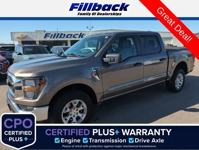Used 2023 Stone Gray Metallic Ford XLT image 1