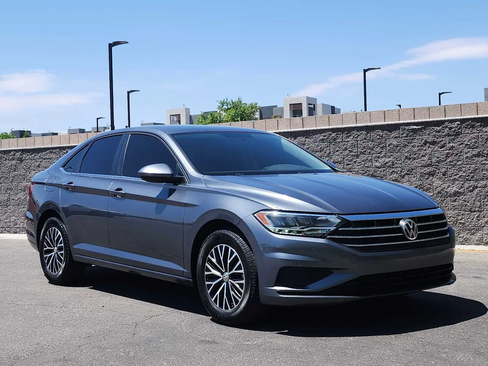 Used 2021 Platinum Gray Metallic Volkswagen S image 2
