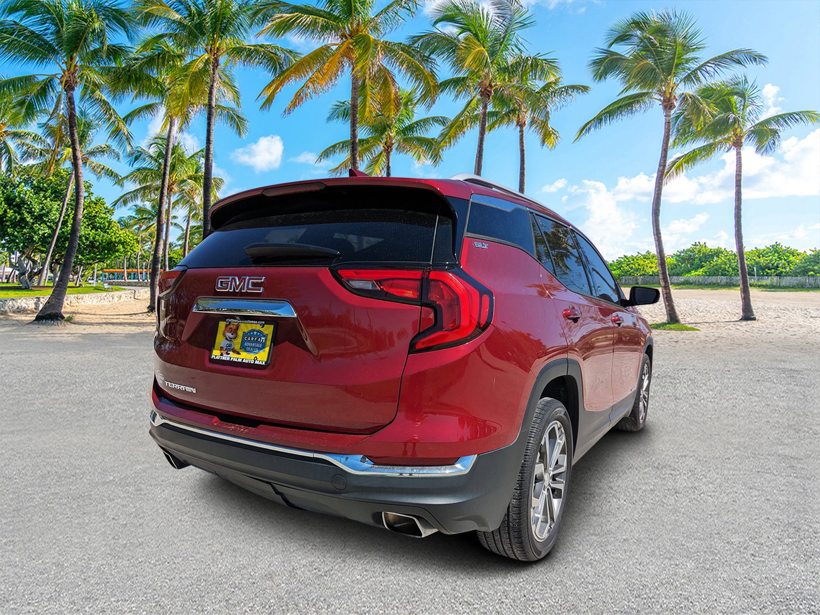 Used 2020 Red Quartz Tintcoat GMC SLT image 3