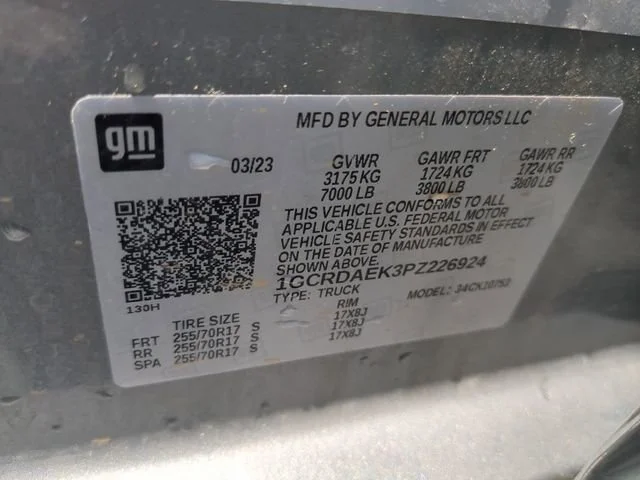 Used 2023 Sterling Gray Metallic Chevrolet WT image 33