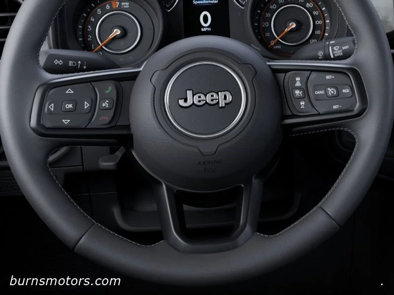 New 2026 Bright White Clear-Coat Exterior Paint Jeep Sport S Dark Sky image 19