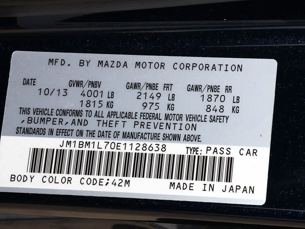 Used 2014 Deep Crystal Blue Mica Mazda i Touring image 27