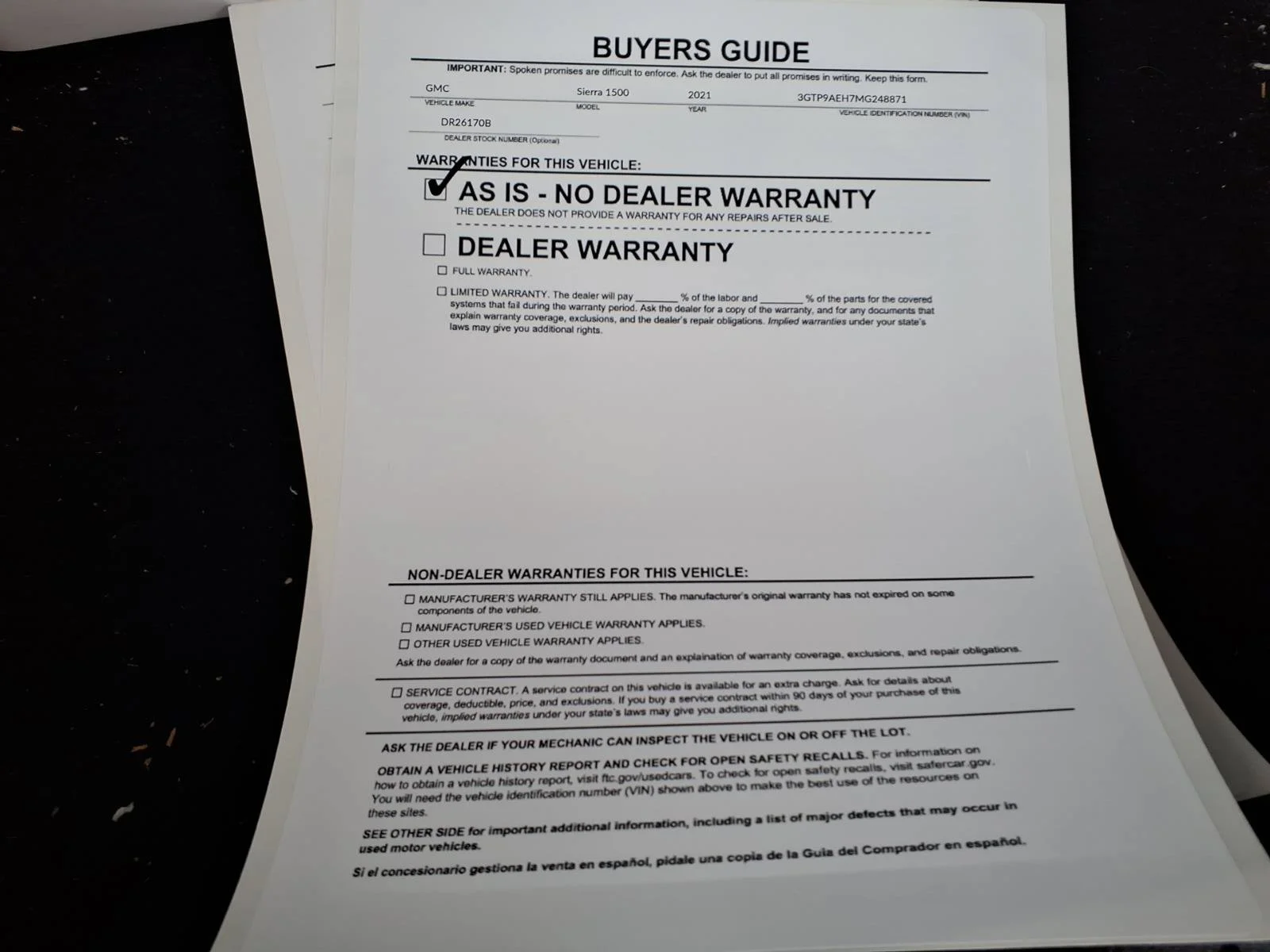 Used 2021 Summit White GMC Base image 34
