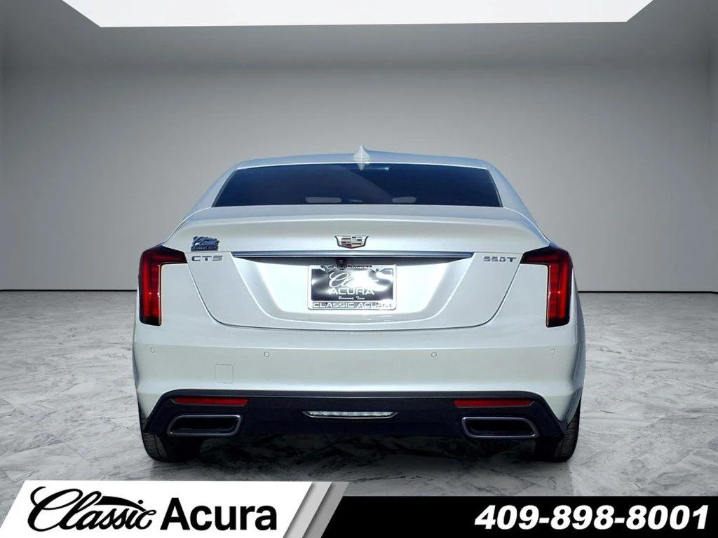 Used 2023 Crystal White Tricoat Cadillac 4dr Sdn Premium Luxury image 4