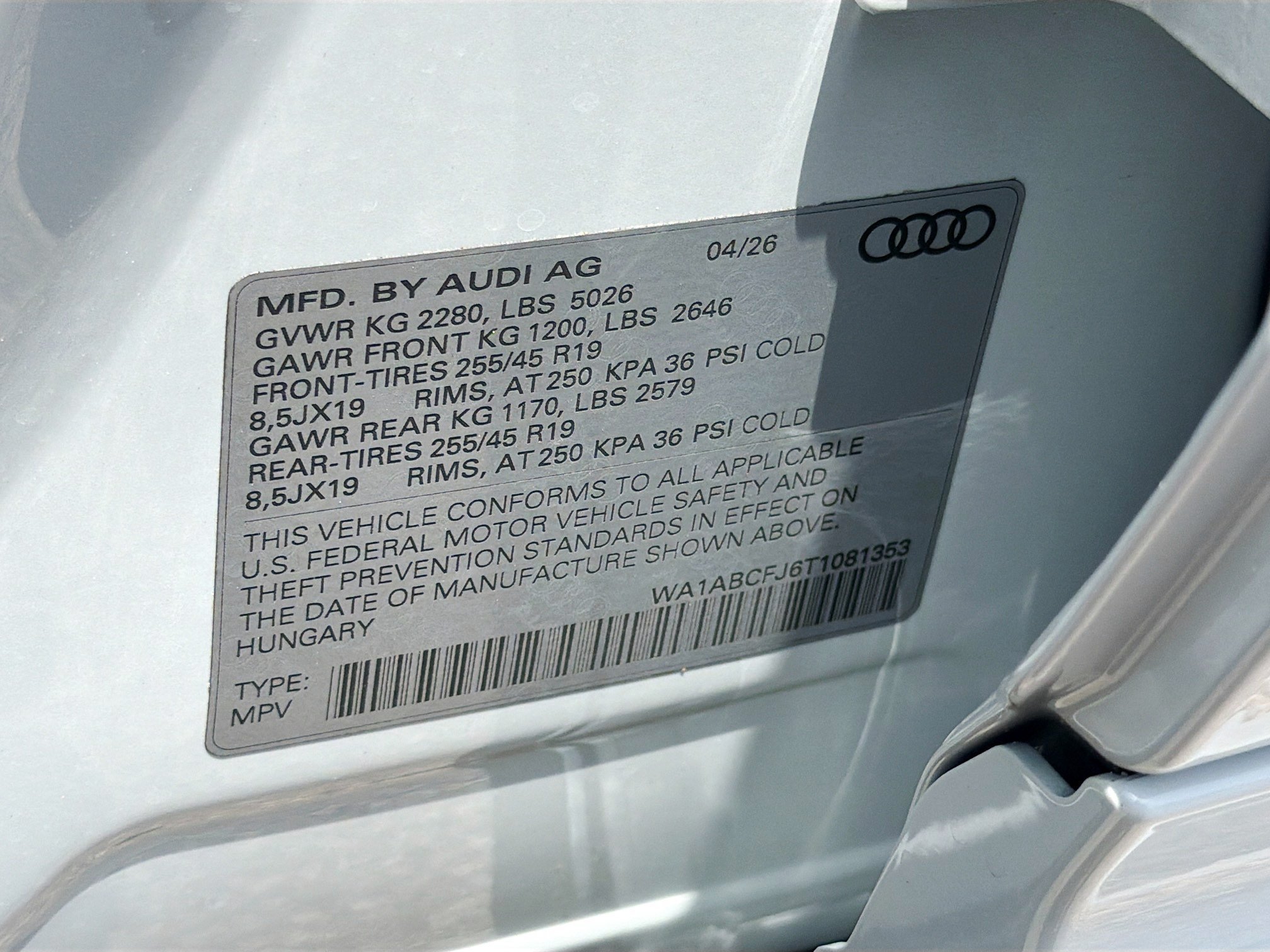 New 2026 Glacier White Metallic Audi S line image 43