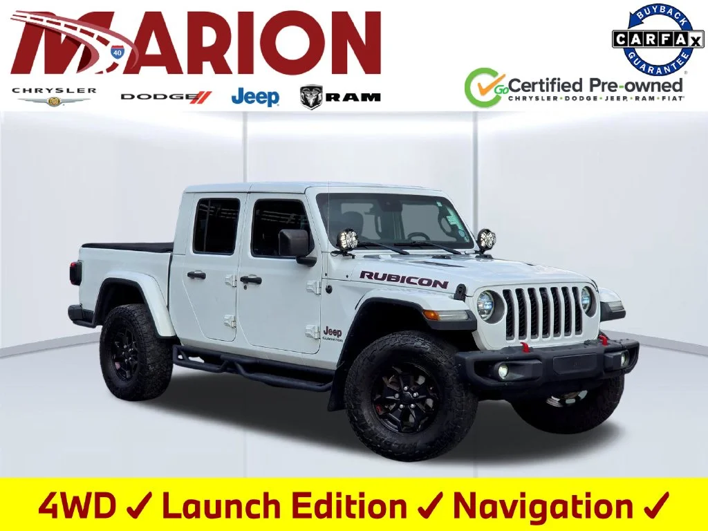 Used 2020 White Jeep Rubicon image 1
