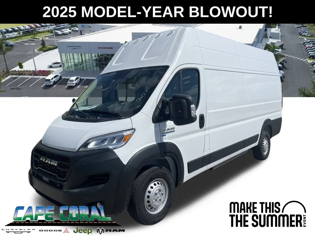 New 2025 Bright White Clear-Coat Exterior Paint RAM Tradesman image 1