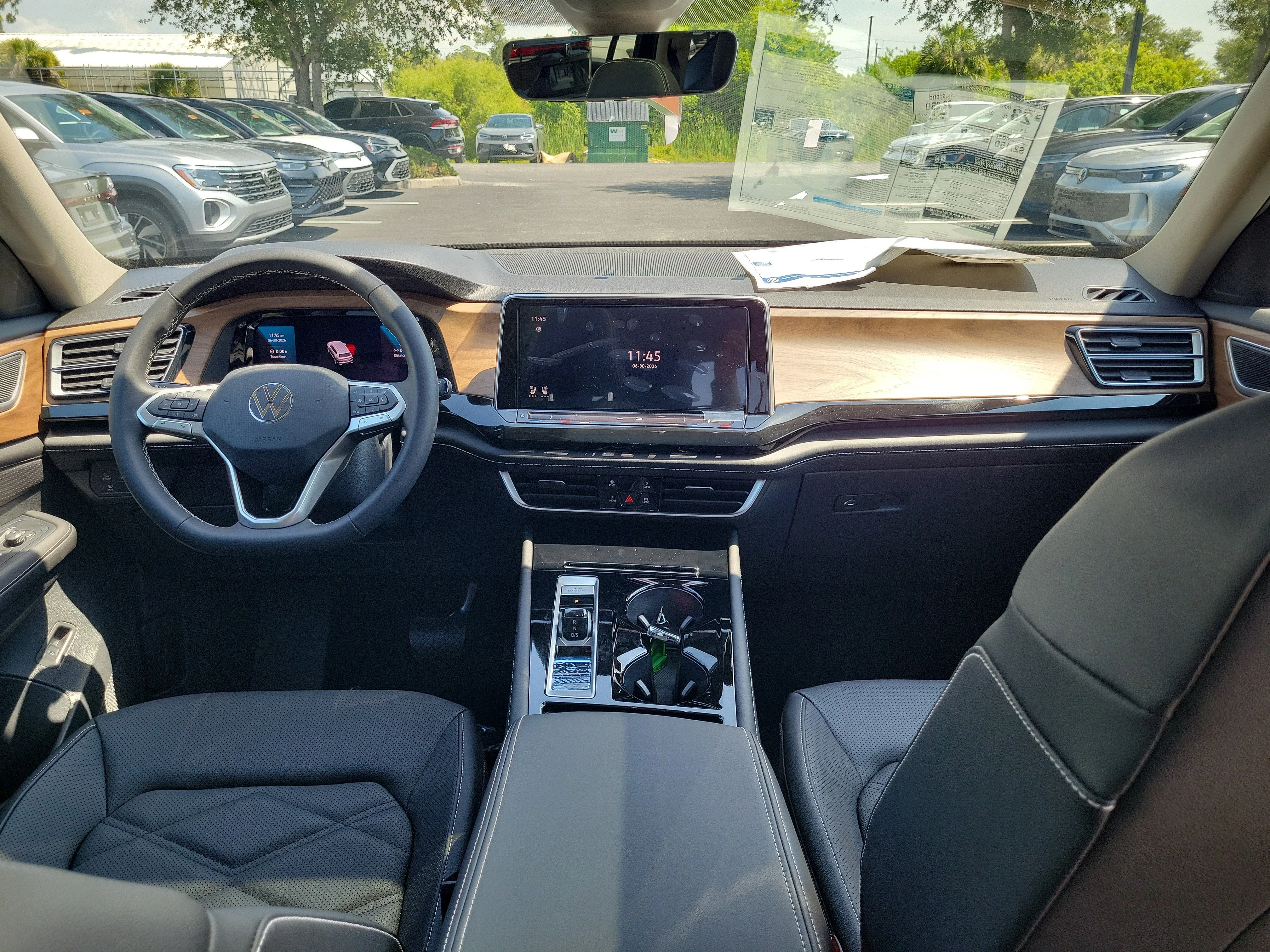 New 2026 Black Volkswagen SE w/Technology image 2