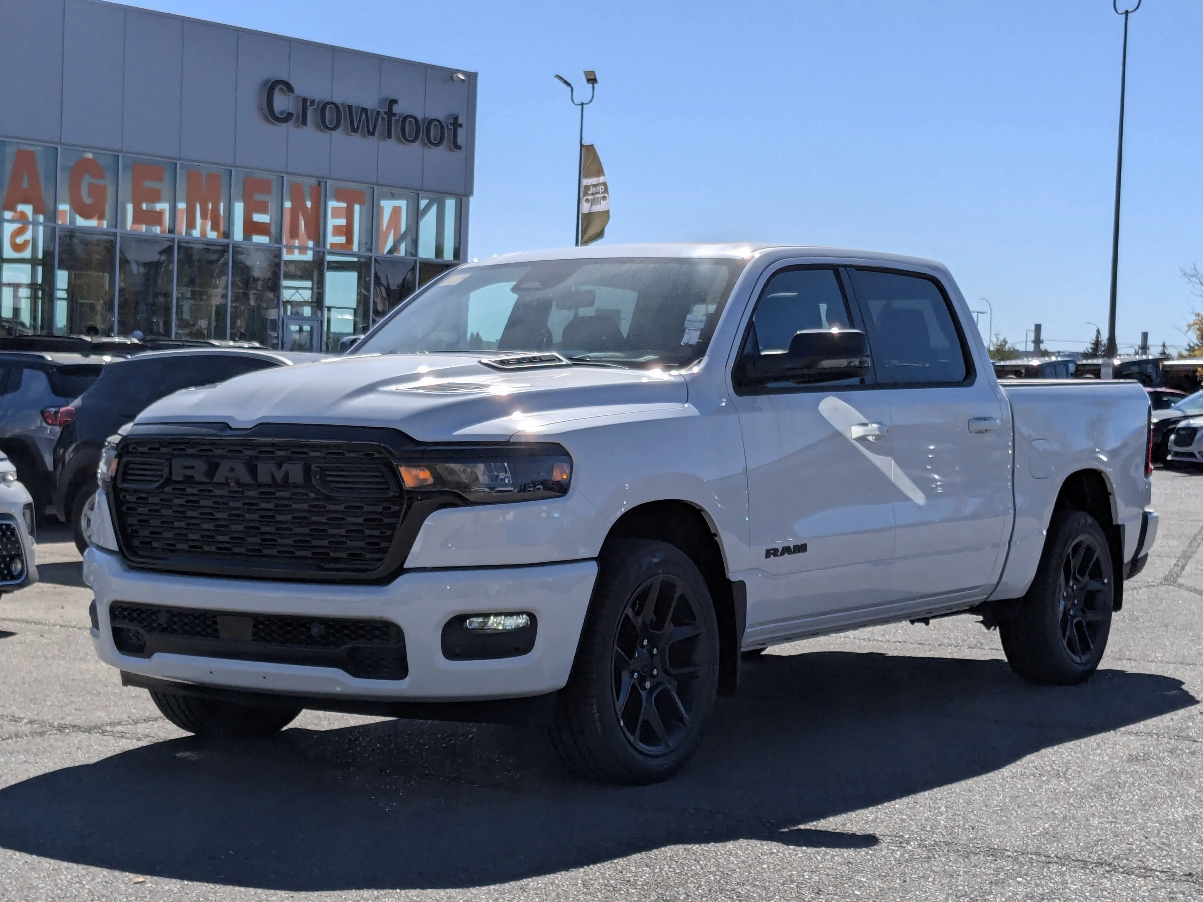 New 2025 White RAM Sport - - Night Edition - Level 1 Equip - Panoramic Sunroof & Tons more! image 4