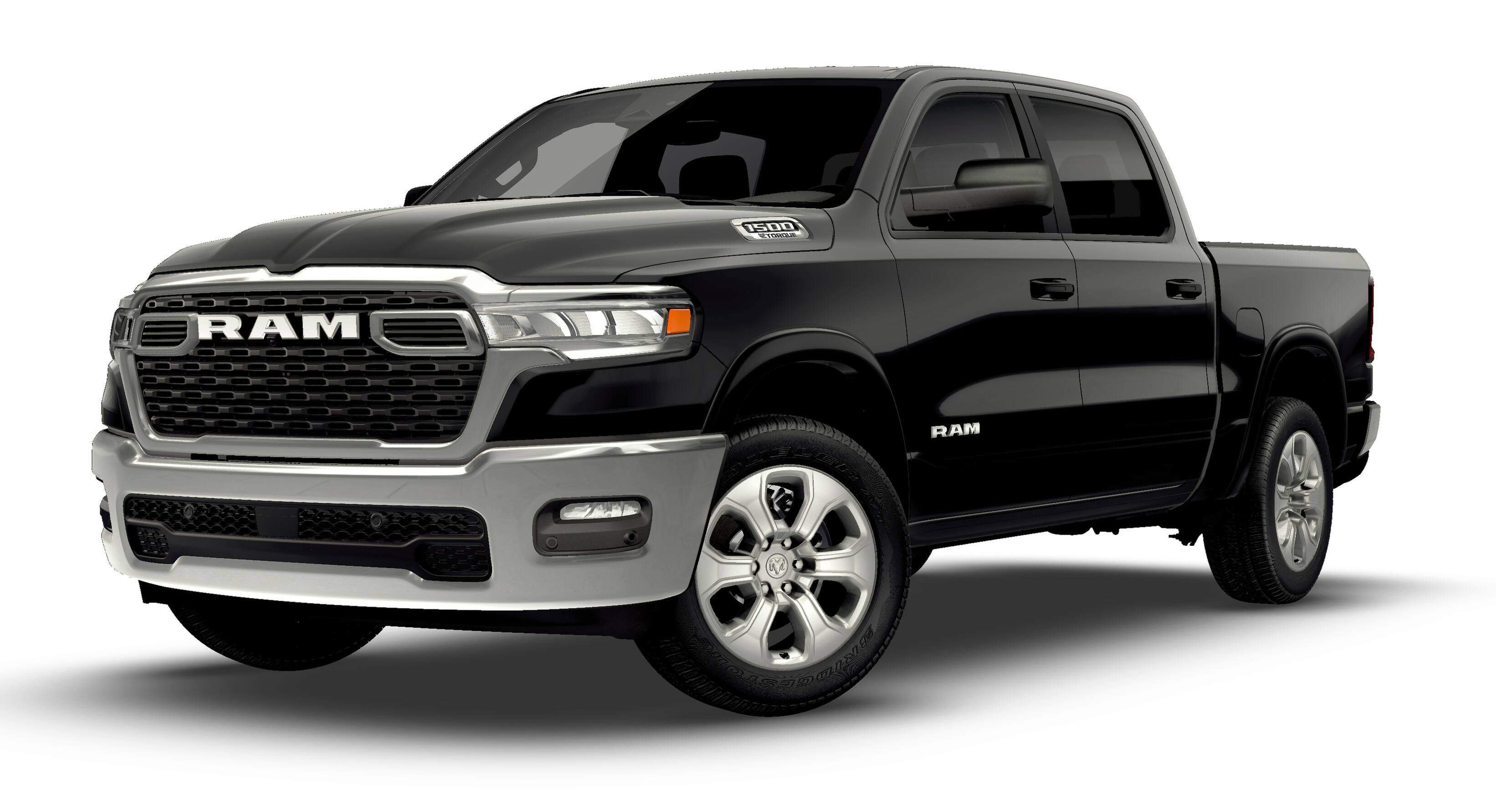 New 2026 Diamond Black Crystal Pearl-Coat Exterior Paint RAM Big Horn/Lone Star image 13