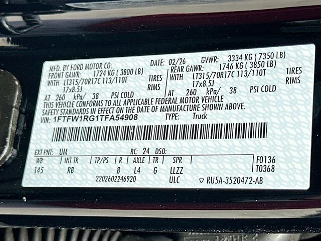 New 2026 Black Metallic Ford Raptor image 21