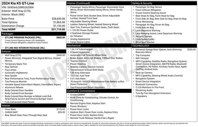 Used 2024 Gray Kia GT-Line image 9