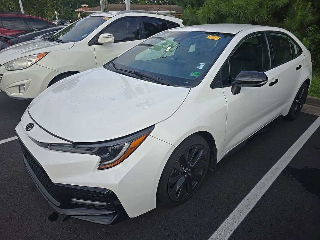 Used 2021 White Toyota SE Nightshade image 2