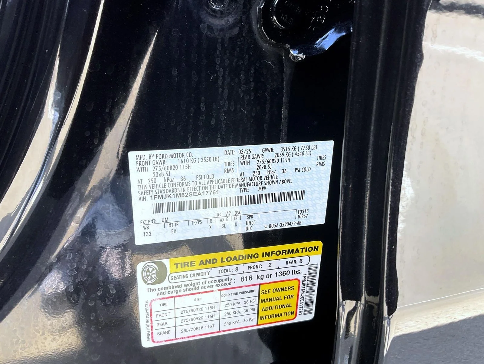 Used 2025 Black Ford Platinum image 27