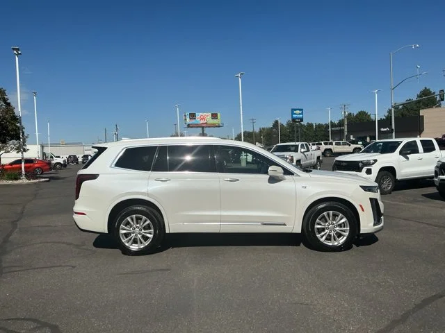 Used 2023 CRYSTAL WHITE TRICOAT Cadillac AWD Luxury image 2