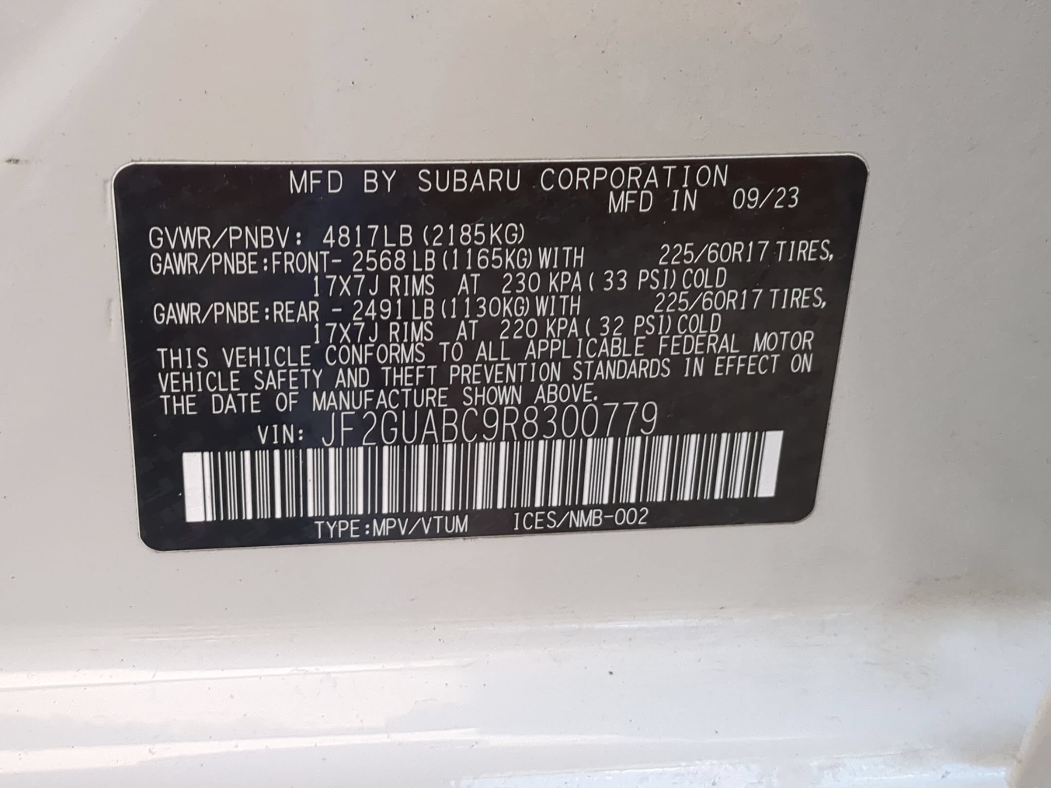 Certified Used 2024 Crystal White Pearl Subaru Base image 30