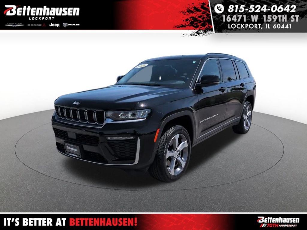 New 2026 Diamond Black Crystal Pearlcoat Jeep Limited image 1