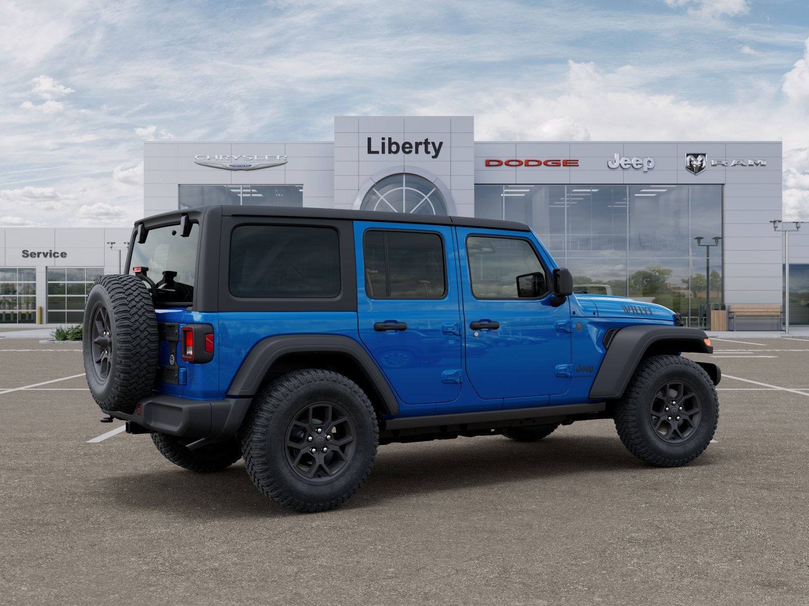 New 2026 Hydro Blue Pearl-Coat Exterior Paint Jeep Willys image 33
