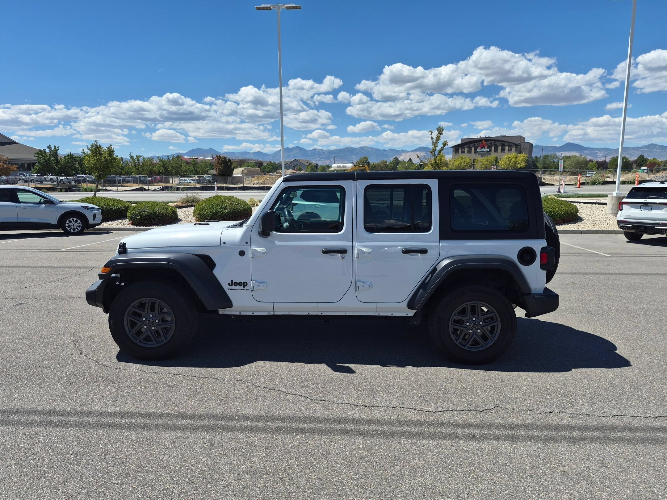 Used 2024 Bright White Clearcoat Jeep Sport S image 7