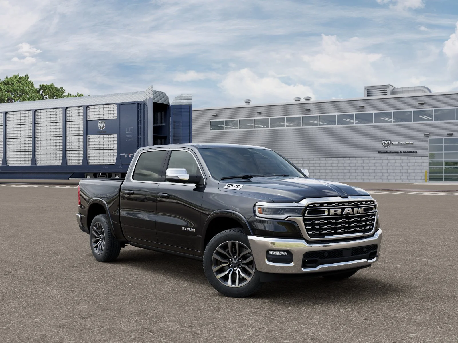 New 2027 Diamond Black Crystal Pearl-Coat Exterior Paint RAM Limited image 5