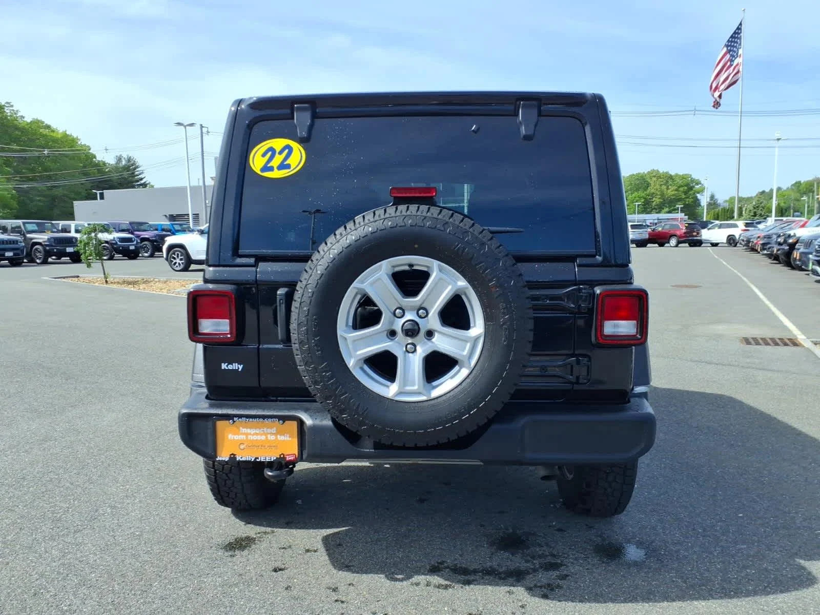 Used 2022 Black Clearcoat Jeep Unlimited Sport S image 9