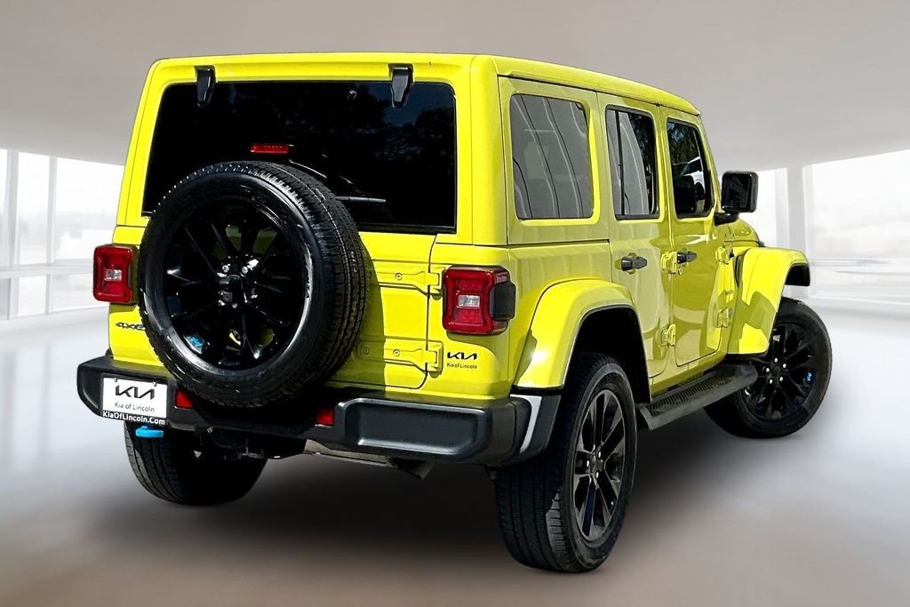 Used 2022 High Velocity Clearcoat Jeep Unlimited Sahara 4xe image 6