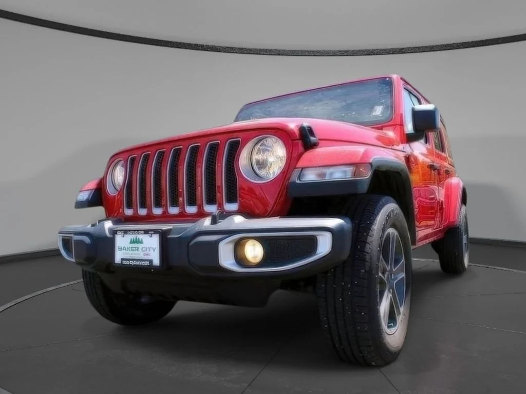 Used 2023 Firecracker Red Jeep Sahara image 4