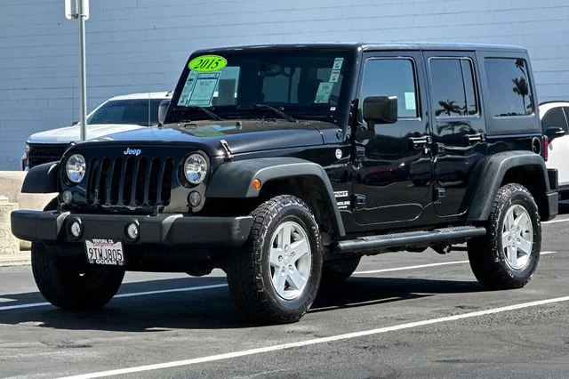 Used 2015 Black Clearcoat Jeep Unlimited Sport image 8